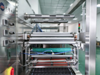 Machine d'emballage de films liquides détergents à 4 chambres, électrique, haute vitesse, à commande PLC, pour la fabrication de capsules de lessive de haute performance