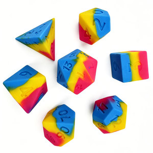 7Pcs Blank Silicone DND <b>Dice</b> Set Polyhedral Blank <b>Dice</b> for Custom Engrave & RPG Tabletop Games Wholesale - Product Image 2