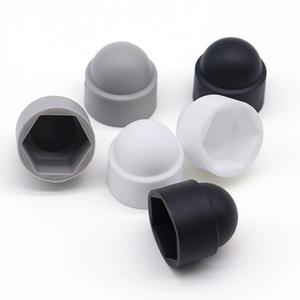 Vis hexagonale boulon écrou capuchon décoratif hexagone extérieur PE Nylon plastique écrou capuchon rond en plastique écrou couvercle antirouille housse de protection - Product Image 1