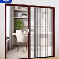 Porte coulissante pliante de style japonais et rideau de douche intérieur pour cloisonnement de mariage, salon, cuisine et salle de bain