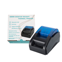 Printer Thermal Desktop 58mm Printer Struk Portabel untuk Restoran, Retail BT-58D