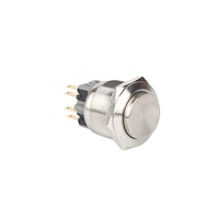 25mm 16mm 19mm 22mm 10A 250V interruttore a chiave impermeabile pulsante in metallo impermeabile interruttore a pulsante momentaneo