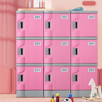 Casiers de rangement en plastique ABS écologiques de haute qualité avec serrure électronique, étanches, design démontable, 14 compartiments