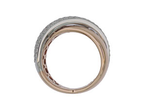Anillos de Dedo Meñique Apilables de Burbuja en Dos Tonos con Circonitas Cúbicas, Chapados en Oro de 18k, Resistentes al Agua y al Deslustre, para Mujer, de Joyería Personalizada - Product Image 5