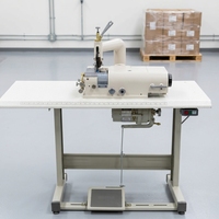 Machine à coudre à découper les bords 801 robuste, machine industrielle de haute précision pour le découpage des bords du cuir et la découpe de fourrures synthétiques