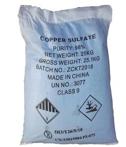 Sulfate de Cuivre en Poudre/Cristal de Qualité Engrais Prix de Gros CuSO4 96% 98% pour Additifs Alimentaires et Agricoles - Product Image 2
