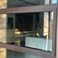 AS2047 Fenêtre d'auvent en aluminium à double vitrage Conception de rideau à persienne moderne pour l'extérieur Norme australienne pour l'extérieur de la maison