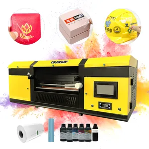 Colorsun new arrival 2 in 1 UV big DTF Printer Printing size 300mm*100m with 2 i3 print head