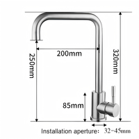 Robinet de cuisine moderne monocommande 360° à poser sur plan, série 520 52005-2, en laiton, avec valve en céramique en forme de L, mélangeur d'évier multicolore