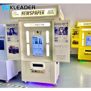 Cabina de Fotos Estilo Periódico Retro, Máquina Expendedora Todo en Uno con Impresora y Cámara para Interiores y Exteriores - Product Image 4