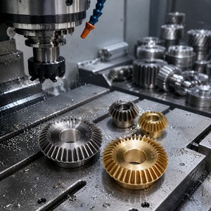 Engrenage conique droit à réduction 1:2, module 0.5, 20T/40T, en laiton et acier inoxydable 304, angle de 90 degrés, alésage de 3/4/6mm - Product Image 4