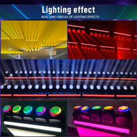 Vente directe fabricant : Projecteur à tête mobile unique 142W haute puissance RGBL Fusion Wash Beam Strobe Tornado pour DJ, discothèque et soirée
