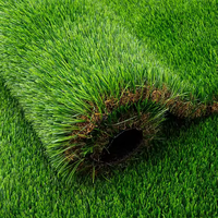 2*25m Fabricant Chinois Vert Décor Pelouse Jardin Paysage Plastique Faux Herbe Tapis Gazon Synthétique Prix Gazon Artificiel