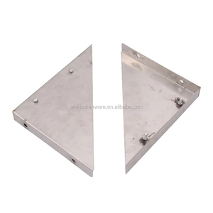 Estante de exhibición de montaje en pared de acero inoxidable con certificación NSF para uso en cocina de restaurante - Product Image 5