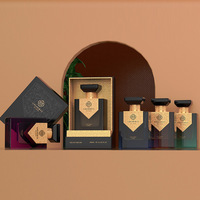 Emballage d'œuvre d'art visuelle : Boîte de parfum de luxe personnalisée avec impression à chaud pour collections haut de gamme