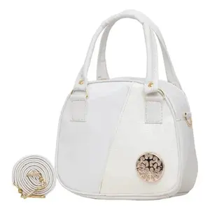 Bolso de hombro de lana Fana con cierre de cremallera a rayas blancas estilo vintage para uso diario - Product Image 4