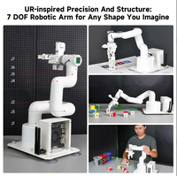 Kit de bras robotique à 7 axes JetCobot, collaboratif visuel avec Jetson Nano Orin Nano NX Super ROS Python, modules électroniques inversés