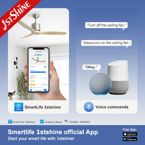 1stshine Ventilateur <span class=keywords><strong>de</strong></span> plafond Durable Homestead Réversible Double usage Silencieux Moteur DC Ventilateur <span class=keywords><strong>de</strong></span> plafond avec télécommande 6 vitesses - Product Image 6