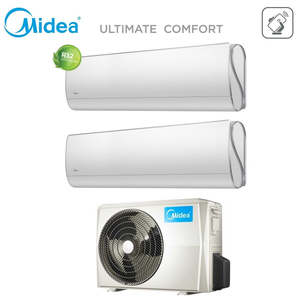 Climatizzatore Condizionatore Midea Dual Split Inverter série ULTIMATE COMFORT 12 + 12 con M2O-18FN8-Q R-32 Wi-Fi Integrato 12000 + - Product Image 2