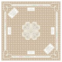 Tapis de Mahjong Duoerfen avec motif cœur romantique, impression par sublimation, base en caoutchouc durable, résistant à l'eau, antidérapant, insonorisant