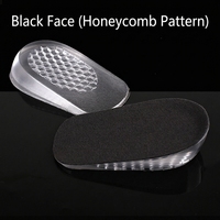 Semelles intérieures unisexes rehaussantes, confortables et transparentes, pour augmenter la taille, en silicone, pour chaussures