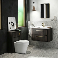 Meuble-lavabo de salle de bain moderne et étanche avec vasque en céramique pour les petites salles de bain d'appartement
