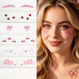 Tatuaggi Temporanei per Viso e Occhi di Halloween all'Ingrosso, Basso MOQ, Design Personalizzati di Ragni e <span class=keywords><strong>Farfalle</strong></span>, Adesivi Artistici per il Corpo Impermeabili e Non Tossici - Product Image 4