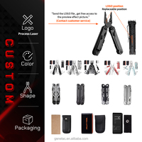 Navajas Multifonction - Couteau pliant EDC noir - Pince à lame - Outil multifonction robuste avec clip pour réparation en extérieur, camping, randonnée