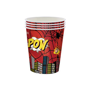 Vente flash : articles de fête sur le thème des super-héros, assiettes en papier, serviettes, ensemble de vaisselle sur le thème des héros, décorations de fête, vente en gros - Product Image 6