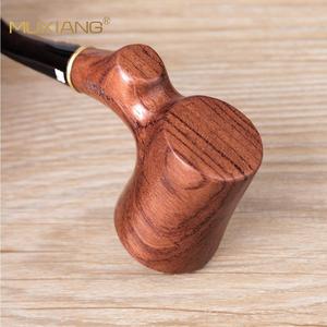 MUXIANG Wooden Smoking Pipe Bent Type Solid Wood Tobacco Pipe For Personal Gift - Product Image 4