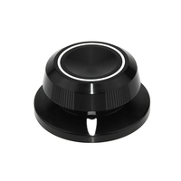 Chapeau noir en forme de bouton tout en aluminium bouton non standard traitement de précision usine de bouton personnalisé