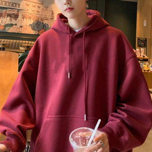 American Street Style Character Print Sudadera con capucha Hombres Otoño e invierno Gang Handsome Hundred Loose Hoodie - Product Image 4