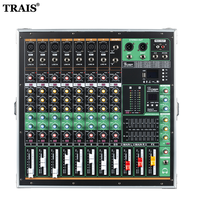 Console de mixage portable avec amplificateur de puissance, système de sonorisation Bluetooth