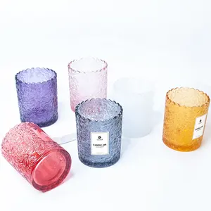 厚玻璃现代回收礼品瓶蜡烛容器带盖蜡烛罐