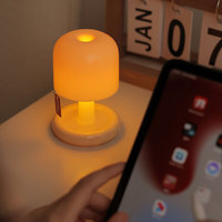 Lampe de bureau à induction par clignotement avec simulation de coucher de soleil |   Veilleuse LED romantique, cadeau pour les couples et les petites amies, maison intelligente