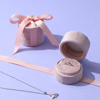 Boîte à bijoux en velours de haute qualité A1, boîte de rangement pour accessoires, organisateur de bagues et de pendentifs, taille personnalisée, ruban, design de boîte cadeau