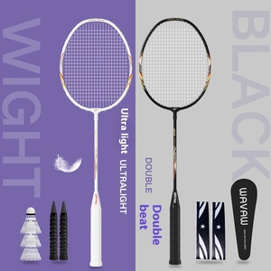 <span class=keywords><strong>Raquette</strong></span> de <span class=keywords><strong>badminton</strong></span> professionnelle ultra-légère simple ou double, authentique, entièrement en fibre de carbone, pour amateurs, juniors, légèrement dure, faible poids, officielle - Product Image 1