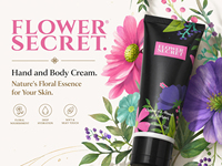 Krim Tangan Flower Secret Hyaluronic Acid 75ml Anti-Pecah-Pecah Harum - OEM/ODM & Agen Global Dicari