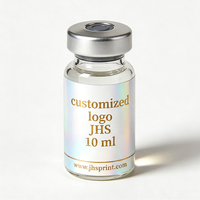 Etiquetas de Holograma Personalizadas para Envases Farmacéuticos y Cosméticos para Pérdida de Peso, Etiquetas de Vinilo para Botellas de Péptidos de 10 ml, 2 ml, 3 ml