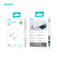 BWOO OEM ODM TPE PD 27W kabel pengisian daya Cepat tipe-c ke L kabel telepon Data transmisi kecepatan tinggi untuk Iphone