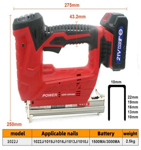 NEOBRISKEN Rechargeable Lithium Battery Nail Gun High Capacity <b>Power</b> Cordless <b>Tools</b> Lithium Battery Nail Gun Universel Nail Gun - Product Image 3
