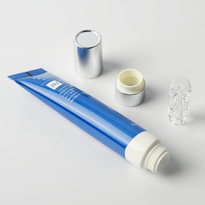 หลอด<span class=keywords><strong>บีบ</strong></span>พลาสติกเนื้อนิ่มแบบทนสารเคมี พร้อมโลโก้และปริมาณตามสั่ง บรรจุภัณฑ์ครีมบำรุงรอบดวงตา <span class=keywords><strong>หัว</strong></span>ซิลิโคนสำหรับนวด - Product Image 4