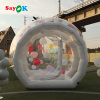 Enfants fête ballons maison d'amusement géant clair gonflable cristal igloo dôme bulle tente transparent gonflable bulle ballons maison