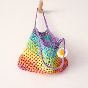 Bolso Tote tejido de ganchillo hecho a mano, bajo precio, patrón de ganchillo, bolso de verano hecho a mano, producto barato al por mayor de Vietnam - Product Image 3