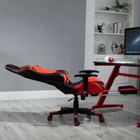 Chaise de jeu ergonomique de haute qualité avec repose-pieds pliable en cuir Massage pivotant rotatif caractéristiques chaise de bureau exécutif
