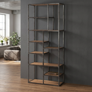 Estantería Metálica de Diseño Industrial Antiguo, No Plegable, Marca INDUSTRIAL, para Sala de Estar, Oficina en Casa, Vestíbulo, Escuela - Product Image 3