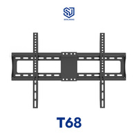 Rak Dinding TV Tetap Senjiang Factory Desain Baru Kemasan Lebih Kecil Hemat Ruang Transportasi 32-75 inci dengan VESA 600x400