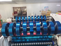 Ruban adhésif en polyester bleu résistant aux hautes températures, silicone pour le revêtement et l'anodisation des circuits imprimés, offre une résistance aux hautes températures