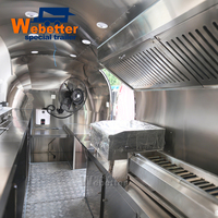 Webetter Mobile Juice Bar, camion de restauration rapide avec cuisine complète, proposant des glaces, du café, du bubble tea, des burgers, de la pizza, du barbecue turc.