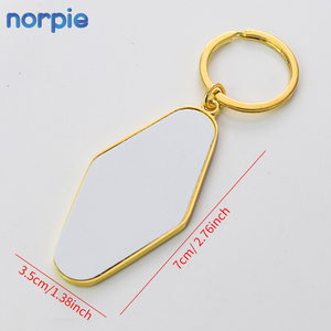 Đôi bên in ấn khách sạn Keychain hình thoi số cổ điển motel <span class=keywords><strong>Key</strong></span> tag thăng hoa hai mặt trống khách sạn Keychain - Product Image 4